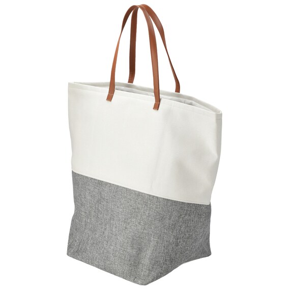 ランドリーバッグ(ライトグレー/ホワイト LY05) 1枚目画像