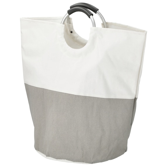 ランドリーバッグ(ライトグレー/ホワイト LY04) 1枚目画像