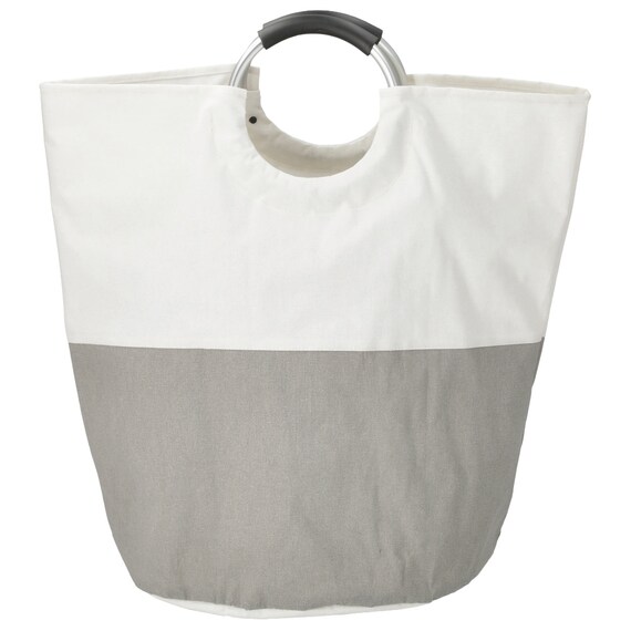 ランドリーバッグ(ライトグレー/ホワイト LY04) 2枚目画像