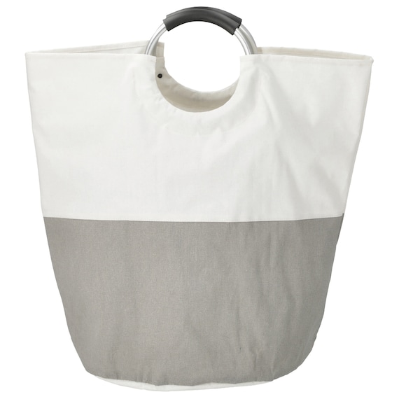 ランドリーバッグ(ライトグレー/ホワイト LY04) 2枚目画像