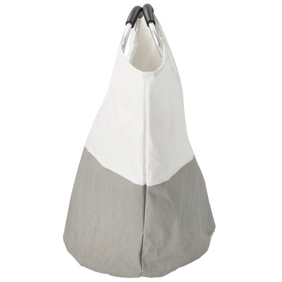 ランドリーバッグ(ライトグレー/ホワイト LY04) 3枚目画像