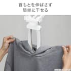 乾きやすい ワンタッチ取り込み パーカーハンガー 3枚目画像