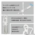 乾きやすい ワンタッチ取り込み パーカーハンガー 6枚目画像