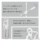 乾きやすい ワンタッチ取り込み パーカーハンガー 6枚目画像