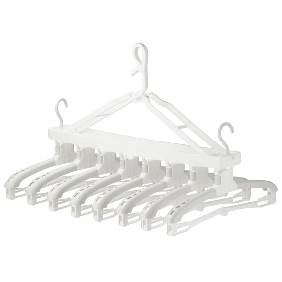 タオルも干せる ワンタッチ取り込み8連ハンガー 1枚目画像