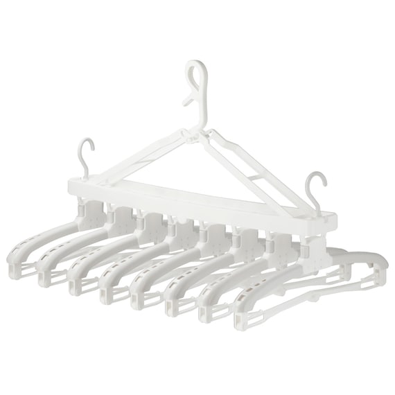 タオルも干せる ワンタッチ取り込み8連ハンガー 1枚目画像