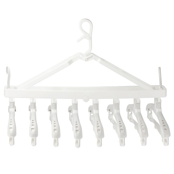 タオルも干せる ワンタッチ取り込み8連ハンガー 2枚目画像