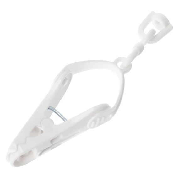 簡単取り込みアルミ角ハンガー用 替えピンチ(10P ホワイト) 2枚目画像