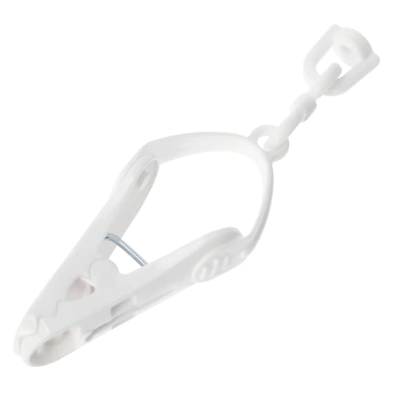 簡単取り込みアルミ角ハンガー用 替えピンチ(10P ホワイト) 2枚目画像