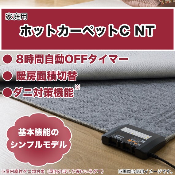 【2点セット】ホットカーペット176cm×235cm(C NT 3J)+保温アルミシート(2mm 180X230 C) 12枚目画像