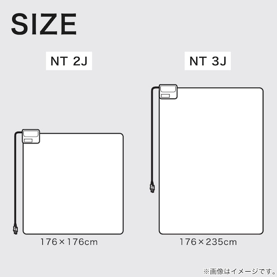 【2点セット】ホットカーペット176cm×235cm(C NT 3J)+保温アルミシート(2mm 180X230 C) 15枚目画像