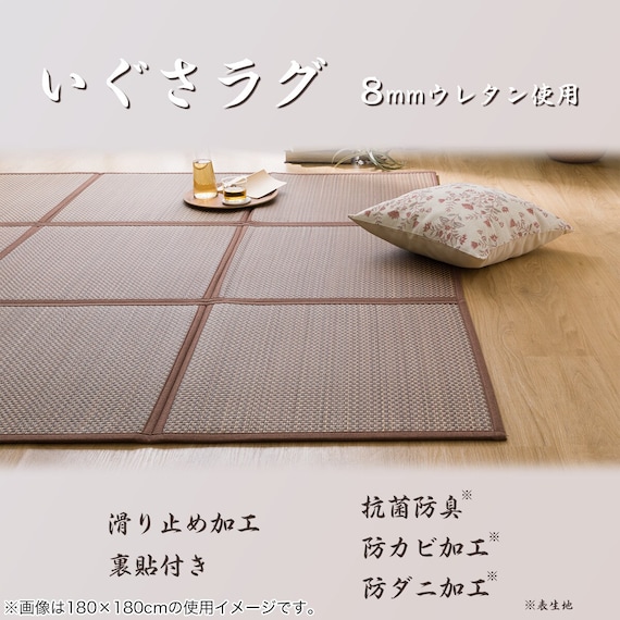 い草ラグ(hk 180X240cm BR g) 3枚目画像