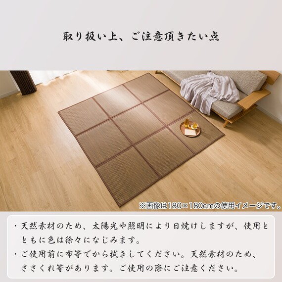 い草ラグ(hk 180X240cm BR g) 7枚目画像