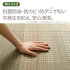 15mmウレタン入りい草ラグ(cm 180X240cm g) 5枚目画像