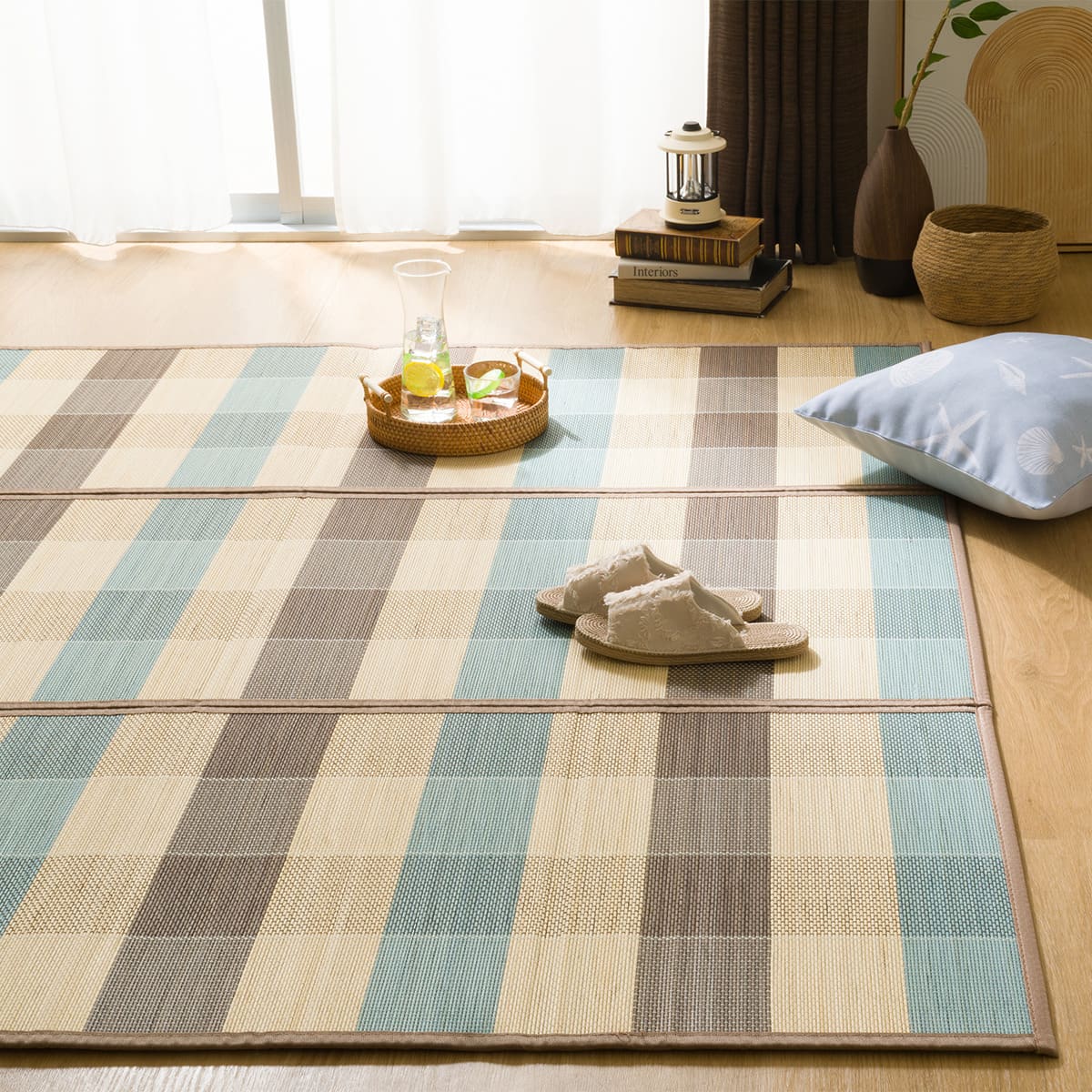 竹ラグ(kl 120X180cm BL g) | ニトリネット【公式】 家具・インテリア通販