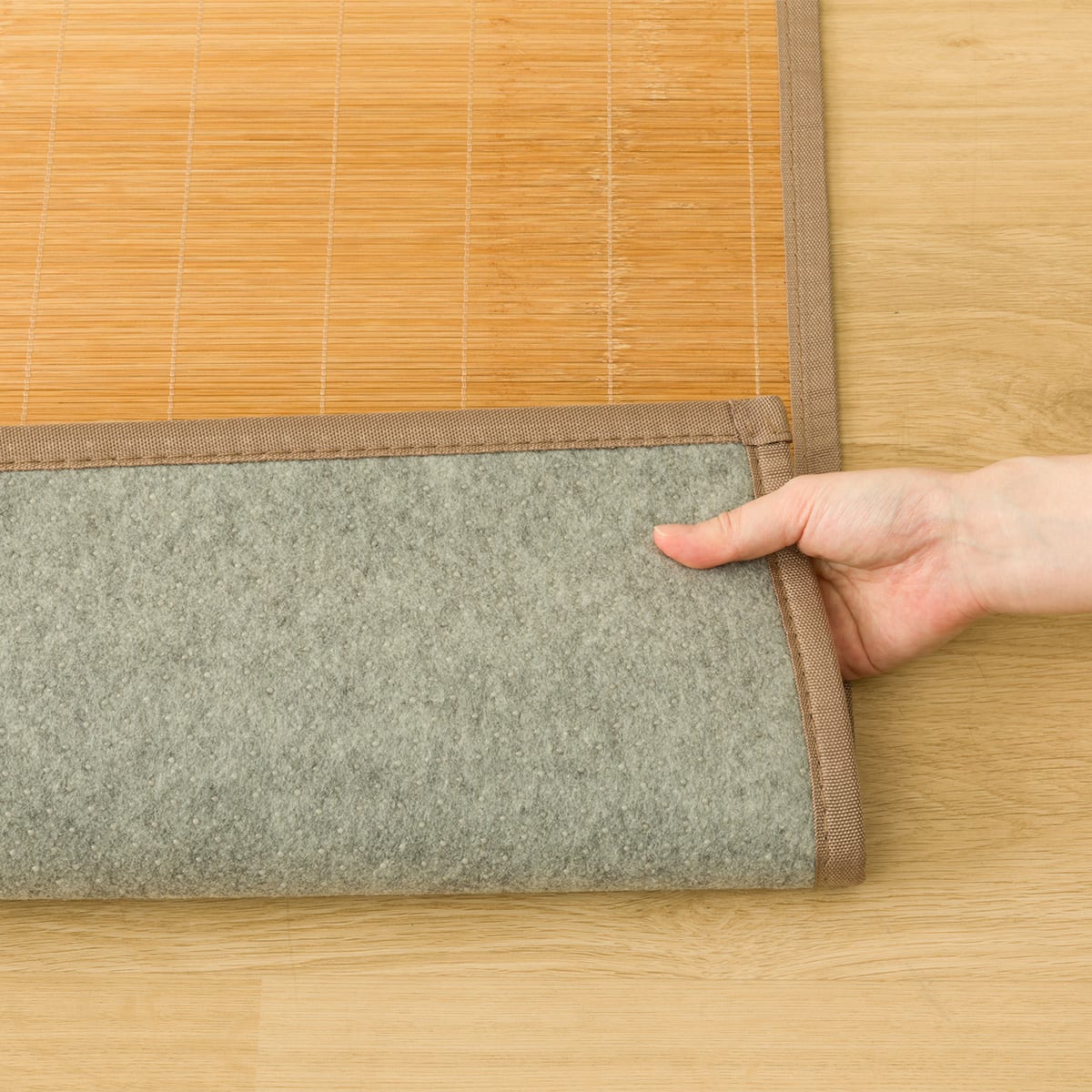 接触冷感 竹ラグ(pr 180X240cm BR g) | ニトリネット【公式】 家具