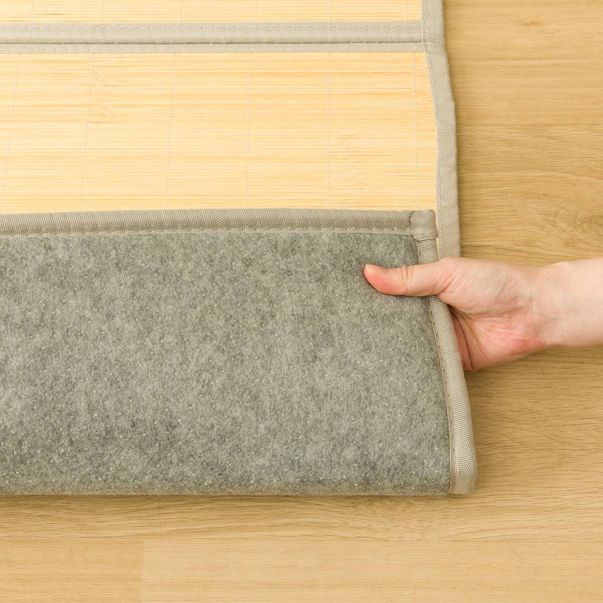 10mmウレタン入り 接触冷感 竹ラグ(ppr 180X240cm NA g) | ニトリ