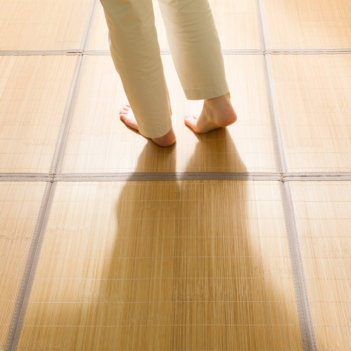 10mmウレタン入り 接触冷感 竹ラグ(ppr 180X240cm BR g) | ニトリ