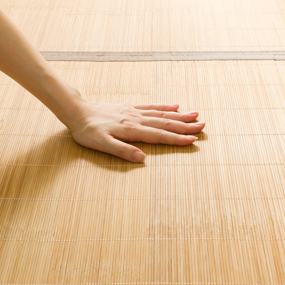 10mmウレタン入り 接触冷感 竹ラグ(ppr 180X240cm BR g) | ニトリ