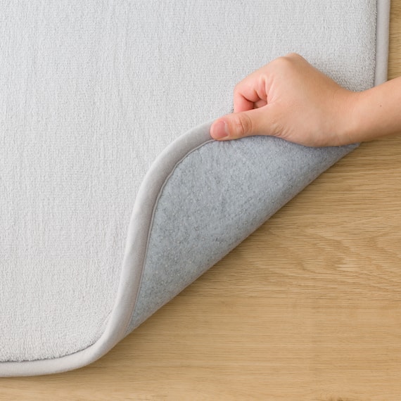 15mmウレタン入り 保温+吸湿発熱+蓄熱+防汚+防音ラグ(NウォームSP GYc130X185 MX08) 14枚目画像