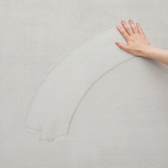 15mmウレタン入り 保温+吸湿発熱+蓄熱+防汚+防音ラグ(NウォームSP GYc130X185 MX08) 16枚目画像