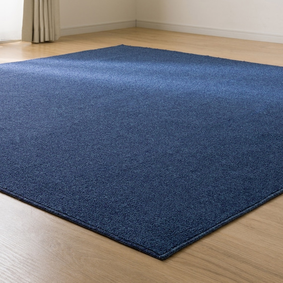 防音・防炎・抗菌防臭・防ダニカーペット(200X200 BL MC01 カットロック加工) 2枚目画像