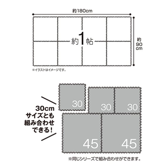 弾力性に優れている大判コルクマット 24枚入り ふち付き(CM02V) 3枚目画像