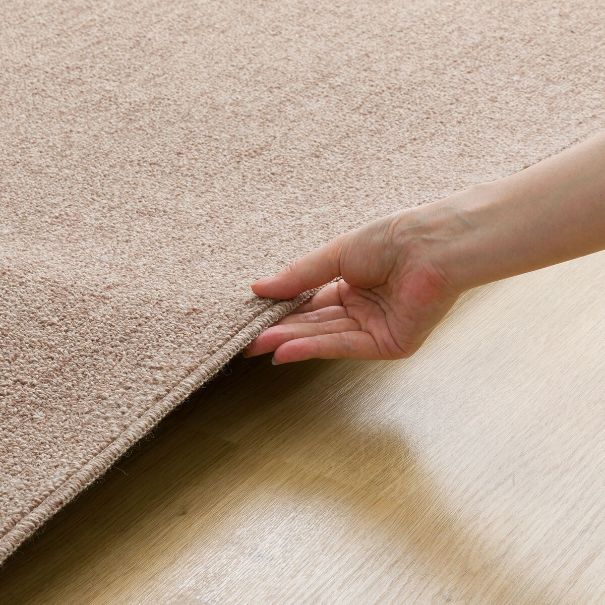 ウッドカーペット ナチュラル 約240×290cm 2分割タイプ ウッドカーペット ナチュラル 約240×290cm 2分割タイプ