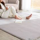 15mmウレタン入り保温+吸湿発熱+蓄熱+防汚ラグ(130X185 ライトモカ cDA04) 3枚目画像