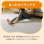 15mmウレタン入り保温+吸湿発熱+蓄熱+防汚ラグ(130X185 ライトモカ cDA04) 7枚目画像