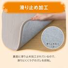 15ｍｍウレタン入り保温+吸湿発熱+蓄熱+防汚ラグ（130X185 ライトモカ cDA04） 9枚目画像