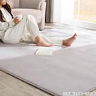 15mmウレタン入り保温+吸湿発熱+蓄熱+防汚ラグ(130X185 ライトモカ cDA04) 11枚目画像