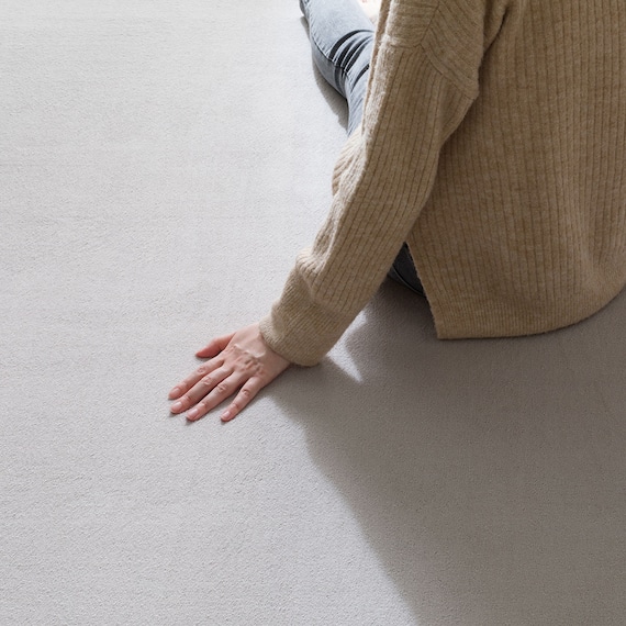 15mmウレタン入り保温+吸湿発熱+蓄熱+防汚ラグ(130X185 ライトモカ cDA04) 13枚目画像