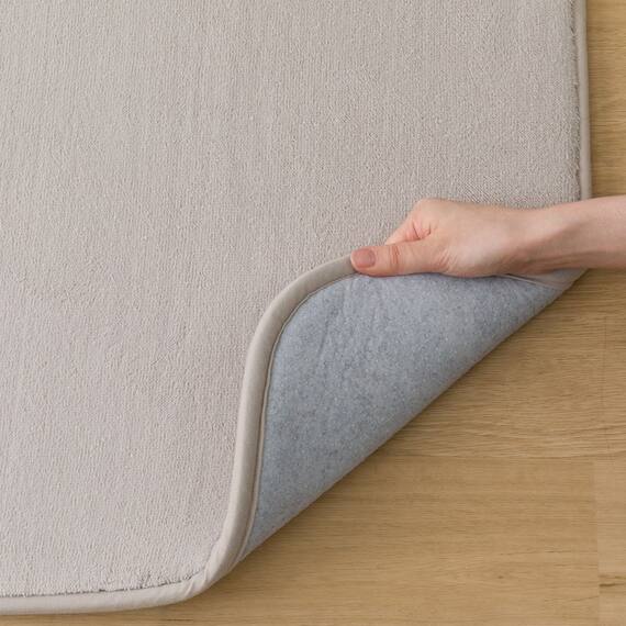 15ｍｍウレタン入り保温+吸湿発熱+蓄熱+防汚ラグ（130X185 ライトモカ cDA04） 17枚目画像