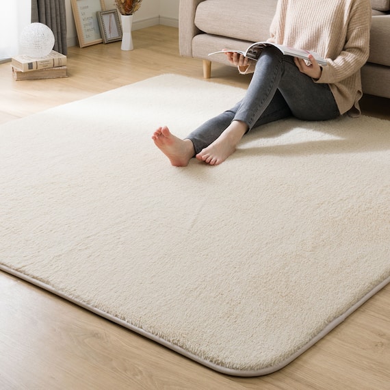 15mmウレタン入り保温+吸湿発熱+蓄熱+防汚ラグ(ラメ130X185ベージュ cDA05) 12枚目画像