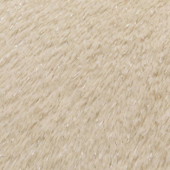 15mmウレタン入り保温+吸湿発熱+蓄熱+防汚ラグ(ラメ130X185ベージュ cDA05) 20枚目画像