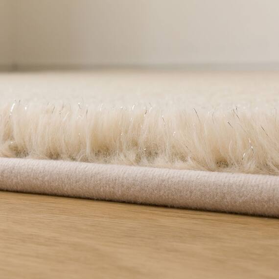 15mmウレタン入り保温+吸湿発熱+蓄熱+防汚ラグ(ラメ130X185ベージュ cDA05) 22枚目画像