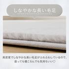 ふわふわで心地よいファーラグ(200X240 グレー cST02) 6枚目画像