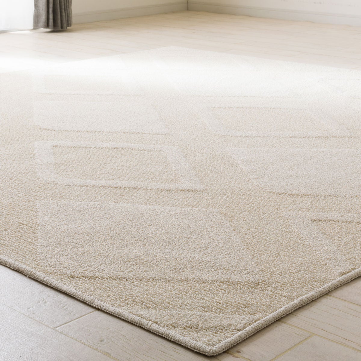 肌ざわりがやさしい綿混ラグ(185×240 アイボリー cST03) | ニトリ