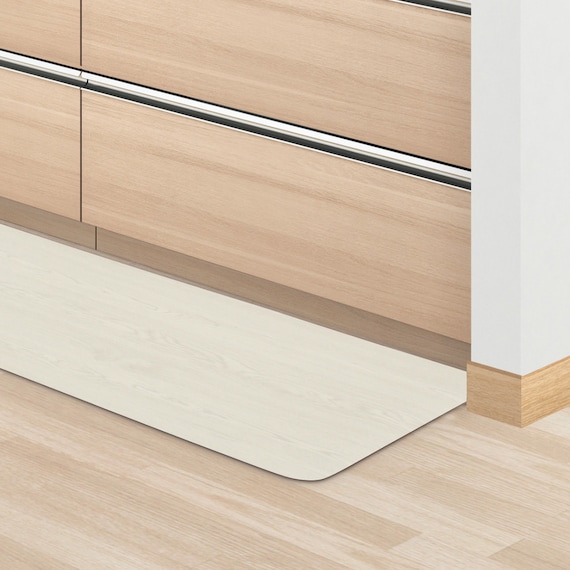 木目調フロアマット(50X180 WH RW01) 1枚目画像