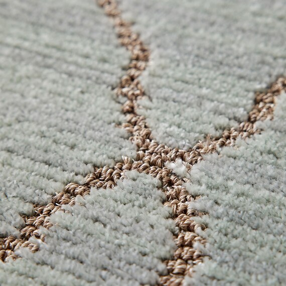 ラグ コラベル 190×240(ライトグリーン) 3枚目画像