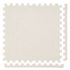 洗えるジョイントマット(アイボリー 9枚セット ふち付き VJ01) 1枚目画像