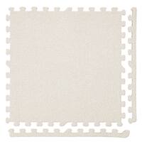 洗えるジョイントマット(アイボリー 9枚セット ふち付き VJ01)