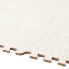 洗えるジョイントマット(アイボリー 9枚セット ふち付き VJ01) 3枚目画像