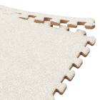 洗えるジョイントマット(アイボリー 9枚セット ふち付き VJ01) 4枚目画像