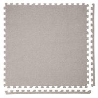 洗えるジョイントマット(モカ 8枚セット ふち付き VJ01)