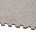 洗えるジョイントマット(モカ 8枚セット ふち付き VJ01) 3枚目画像