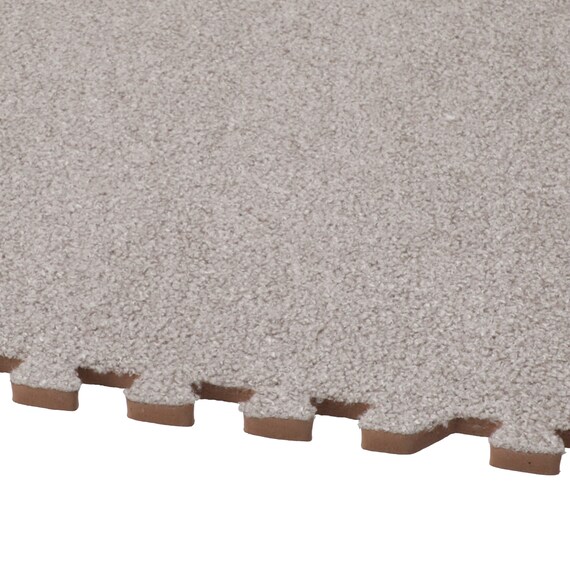 洗えるジョイントマット(モカ 8枚セット ふち付き VJ01) 3枚目画像