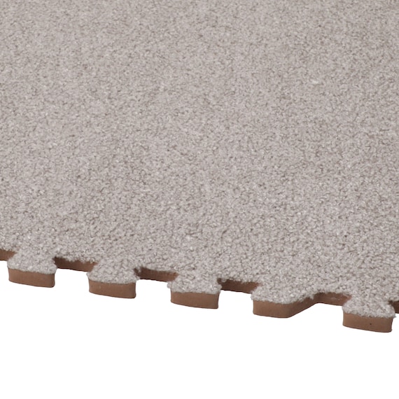 洗えるジョイントマット(モカ 8枚セット ふち付き VJ01) 3枚目画像