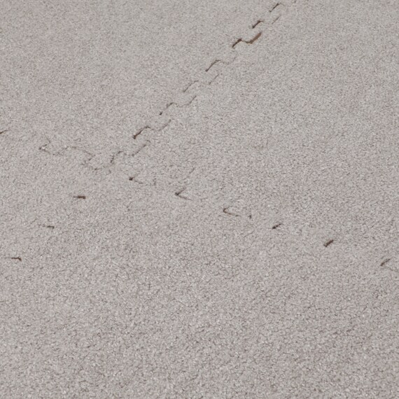 洗えるジョイントマット(モカ 8枚セット ふち付き VJ01) 5枚目画像